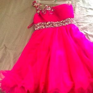 Pink Top Short Dress